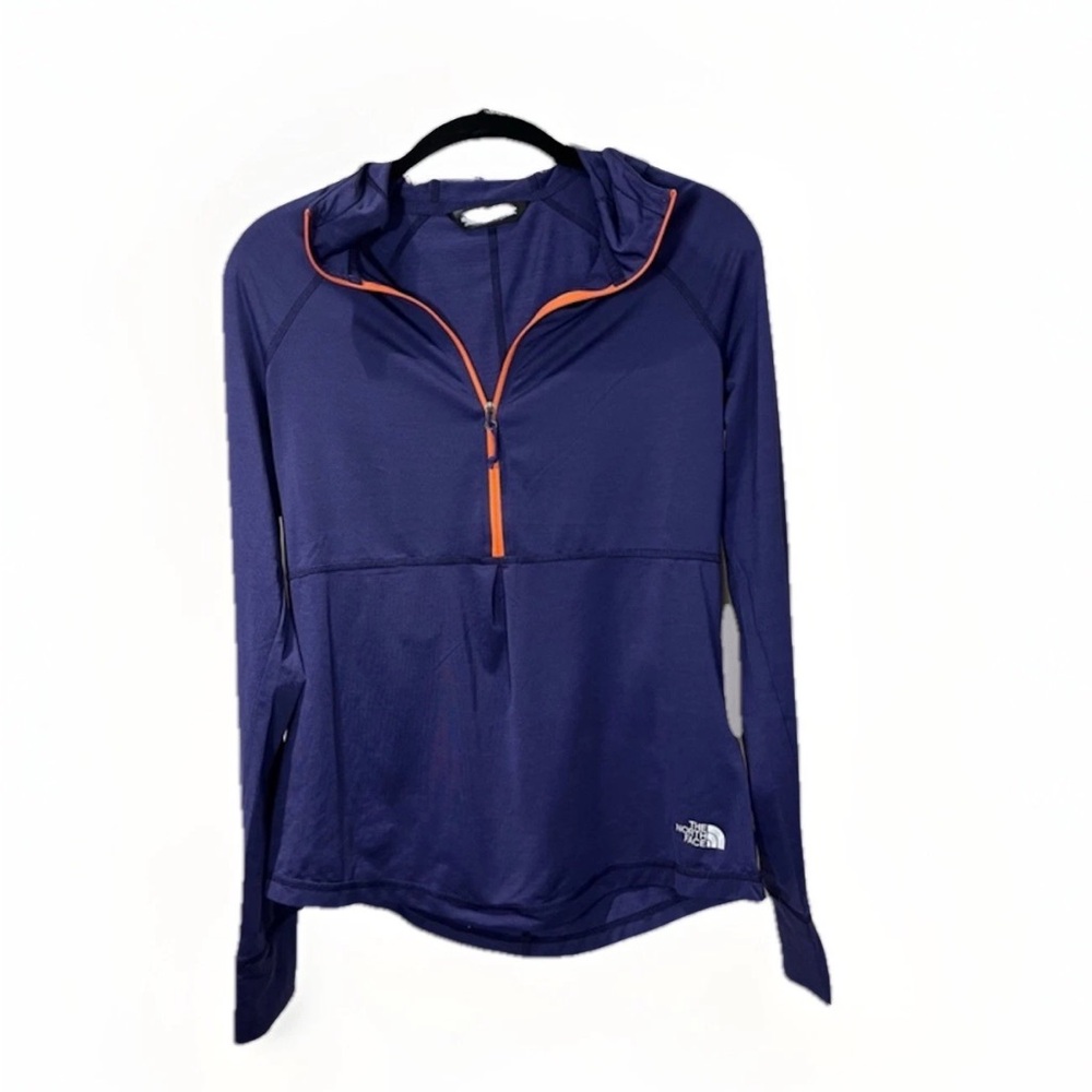 The North Face Hoodie Womens S 1/2 zip flash dry‎ Baselayer Climb Hiking Beach